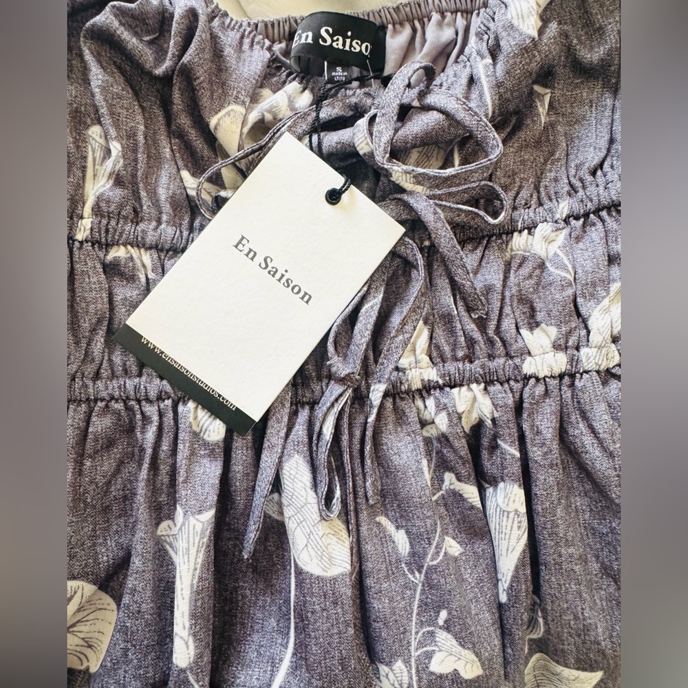 NWT En Saison Sydney Floral Tiered Midi Sundress - Picture 7 of 8
